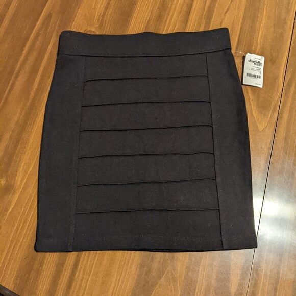 🆕NWT CHARLOTTE RUSSE CLASSIC BLACK PENCIL SKIRT - SMALL - Picture 1 of 5